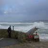 Storms in Sennon Cove, Cornwall - February 2014
