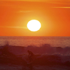 Sunset over Fistral, Newquay