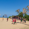 Mangyan people playing basketball on top of a mountain! Baclayan, Mindoro, Philippines